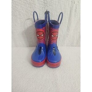 MARVEL‎ SPIDERMAN Toddler Boy's  RAIN BOOTS Waterproof New Style Size 5-6 B1